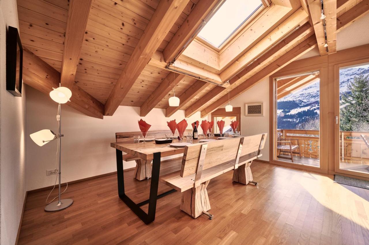 Chalet Bergfrieden Penthouse Wengen Eksteriør billede