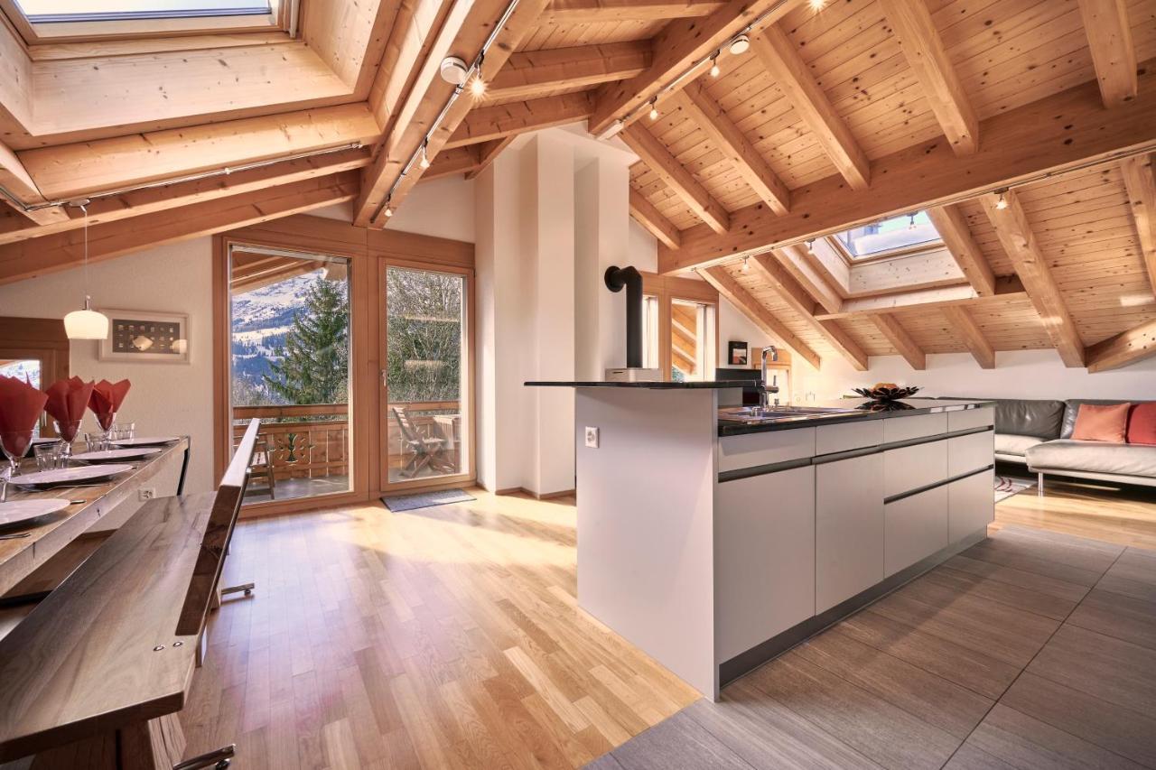 Chalet Bergfrieden Penthouse Wengen Eksteriør billede