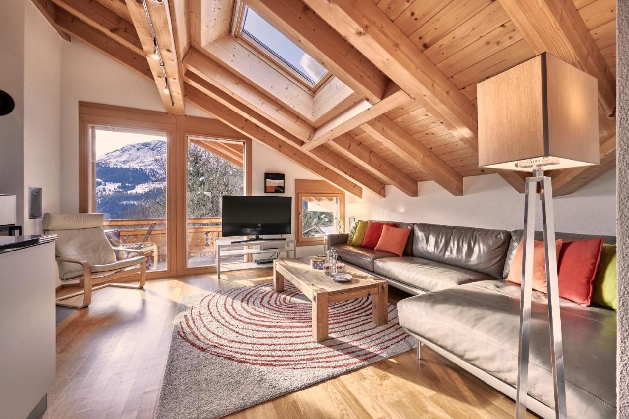 Chalet Bergfrieden Penthouse Wengen Eksteriør billede
