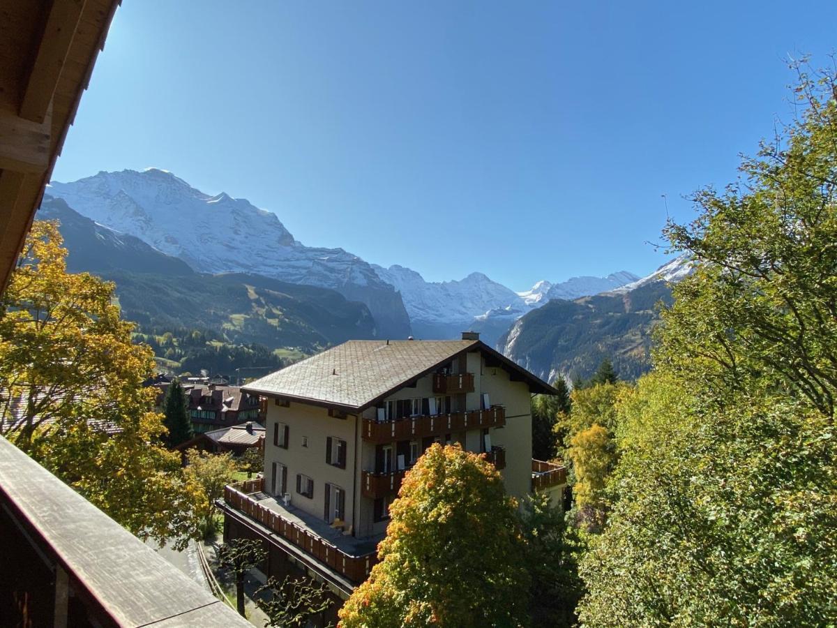 Chalet Bergfrieden Penthouse Wengen Eksteriør billede