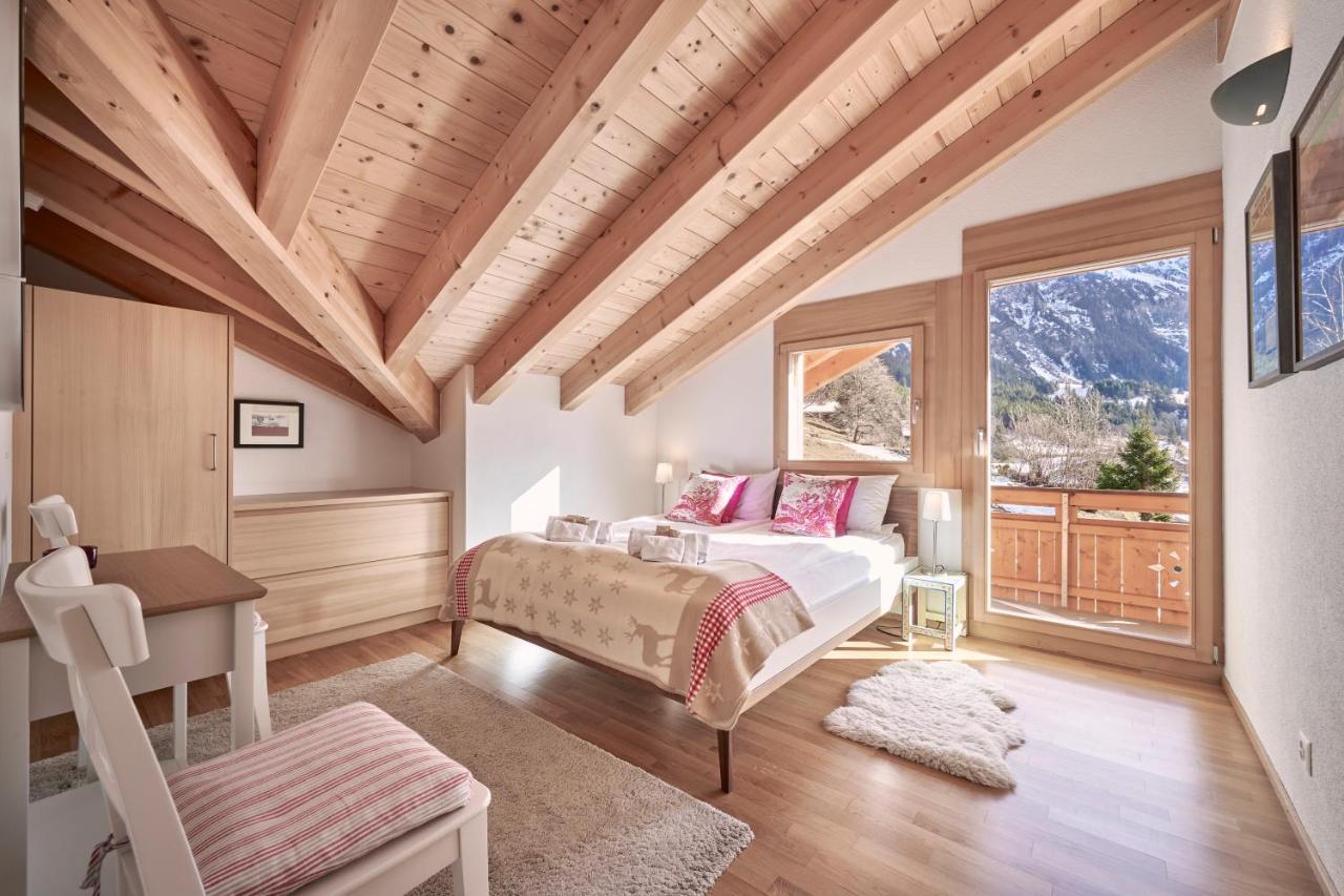 Chalet Bergfrieden Penthouse Wengen Eksteriør billede