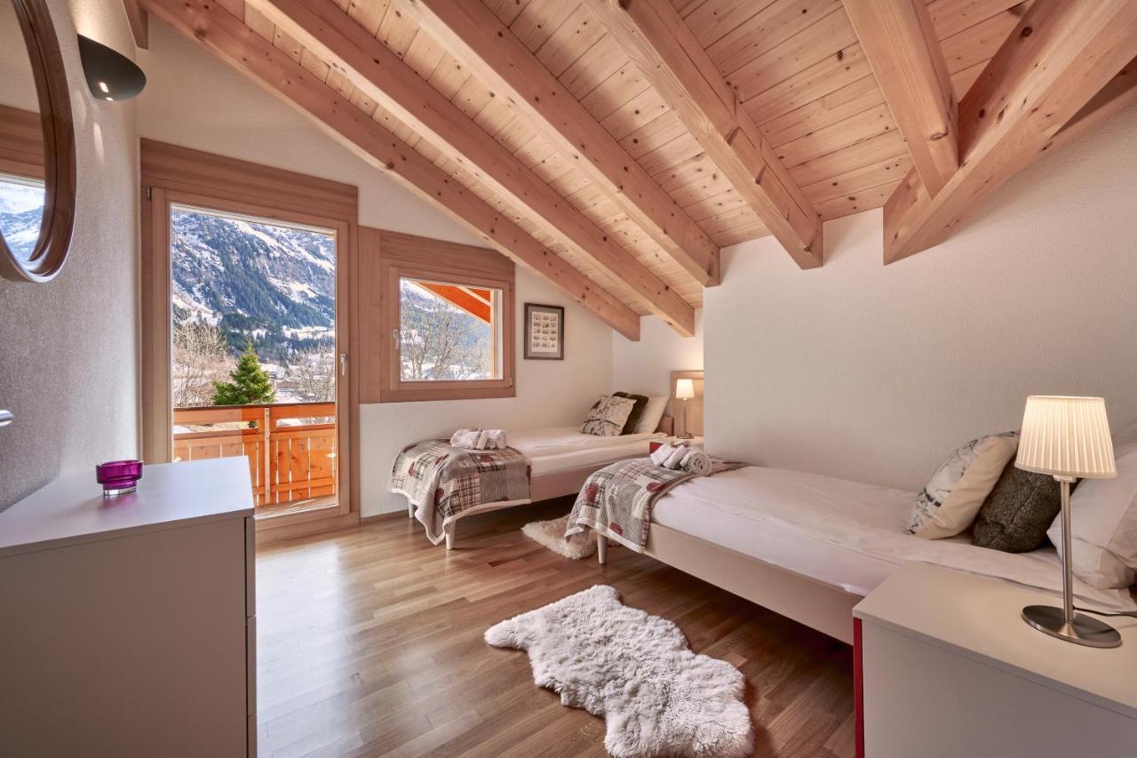Chalet Bergfrieden Penthouse Wengen Eksteriør billede